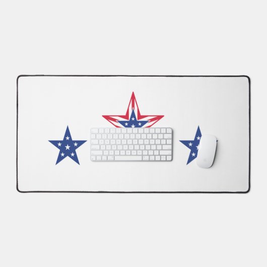 Stern der Freiheit (Horizontal) Schreibtischunterlage (Tastatur & Maus)