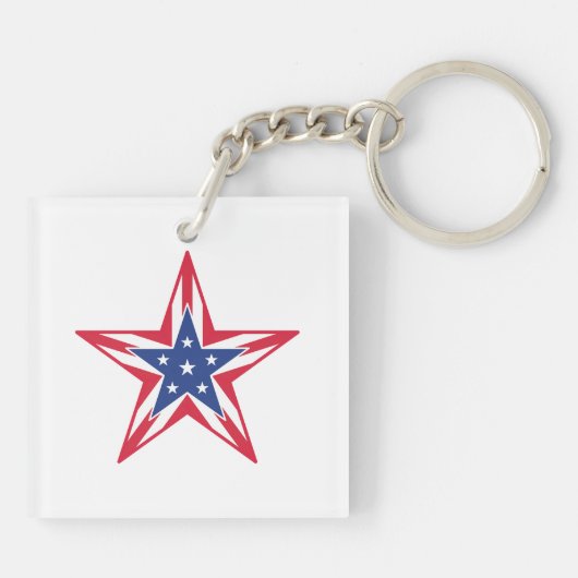 Stern der Freiheit Schlüsselanhänger (Rückseite)