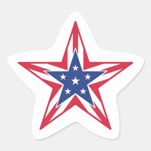 Stern der Freiheit Stern-Aufkleber (Vorderseite)