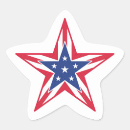 Stern der Freiheit Stern-Aufkleber