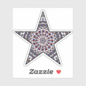 Stern der Kontaktaufnahme Aufkleber (Blatt)