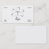 Stern der Leben-Kontur-Geschäfts-Karte Visitenkarte (Vorne/Hinten)