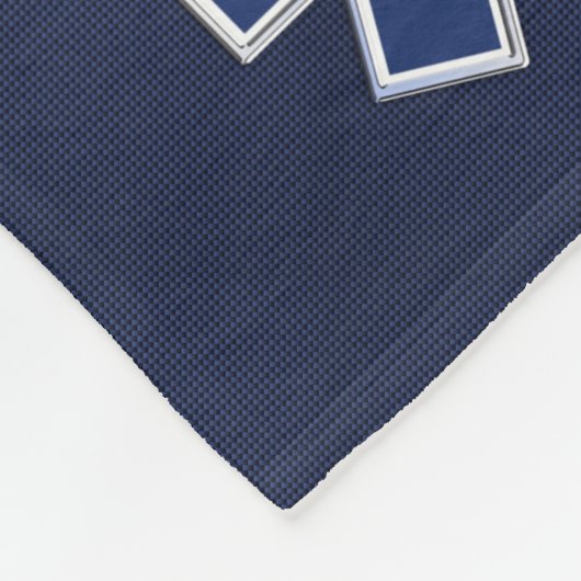 Stern der Leben-Sanitäter-Kohlenstoff-Faser-Art Fleecedecke (Ecke)