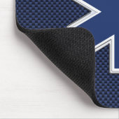 Stern der Leben-Sanitäter-Kohlenstoff-Faser-Art Mousepad (Ecke)