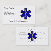 Stern der Leben-Visitenkarte, verdoppeln sich mit Visitenkarte (Vorne/Hinten)