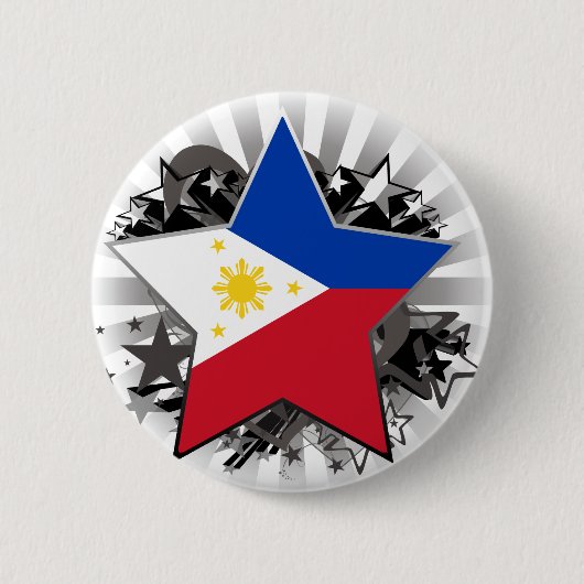 Stern der Philippinen Button (Vorderseite)