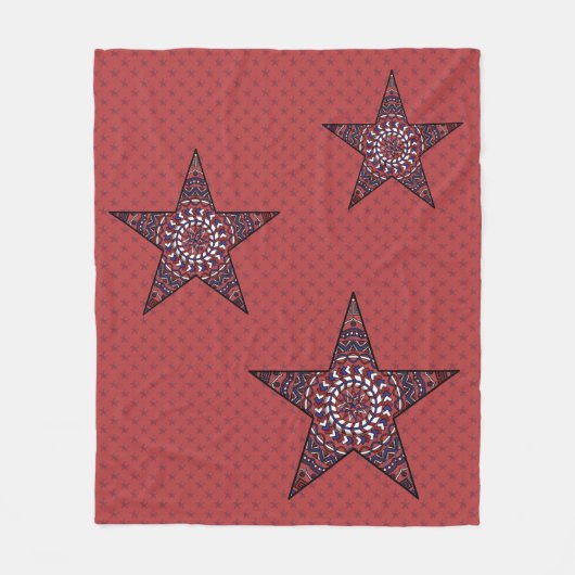 Stern der Unabhängigkeit Fleece Blanket (Vorderseite)