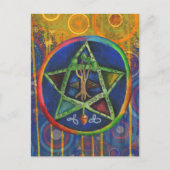 Stern der Wahrheit Celtic Postkarte (Vorderseite)