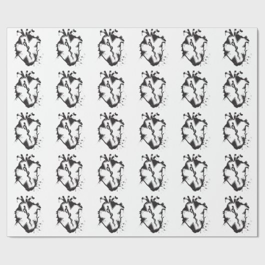 Stern des anatomischen Herzens des Lebens Geschenkpapier (Flach)