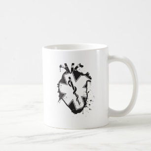 Stern des anatomischen Herzens des Lebens Kaffeetasse