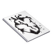 Stern des anatomischen Herzens des Lebens Notizblock (Rechte Seite)