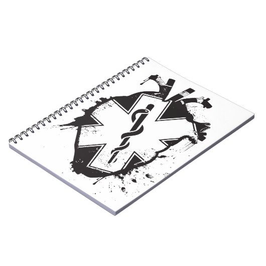 Stern des anatomischen Herzens des Lebens Notizblock (Linke Seite)