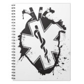 Stern des anatomischen Herzens des Lebens Notizblock (Vorderseite)