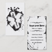 Stern des anatomischen Herzens des Lebens Visitenkarte (Vorne/Hinten)