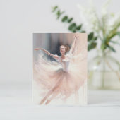Stern des Balletts Postkarte (Stehend Vorderseite)