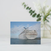 Stern des Carnival Sensation Cruise Ship Postkarte (Stehend Vorderseite)