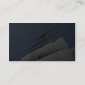 Stern des Indien-Schiffs-Segel-Bootes Visitenkarte (Rückseite)