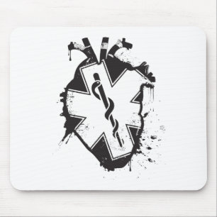 Stern des Lebens Anatomisches Herz Mousepad
