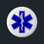 Stern des Lebens Button<br><div class="desc">Notmedizinisches Techniker-Material 
Entworfen durch Terry Bain,  Copyright 2010.
Text,  Schriftart und Hintergrundfarbe können zum Anzug geändert werden Ihr Bedarf.
Verwirrt? Verwirrt? Frustriert? Benötigen Sie eine Hand oben?

--Segen.</div>