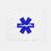 Stern des Lebens (EMT) Fleecedecke (Vorderseite (Horizontal))