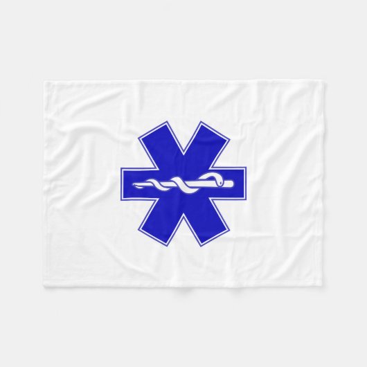 Stern des Lebens (EMT) Fleecedecke (Vorderseite (Horizontal))