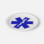 Stern des Lebens (EMT) Pappteller (Schrägansicht)