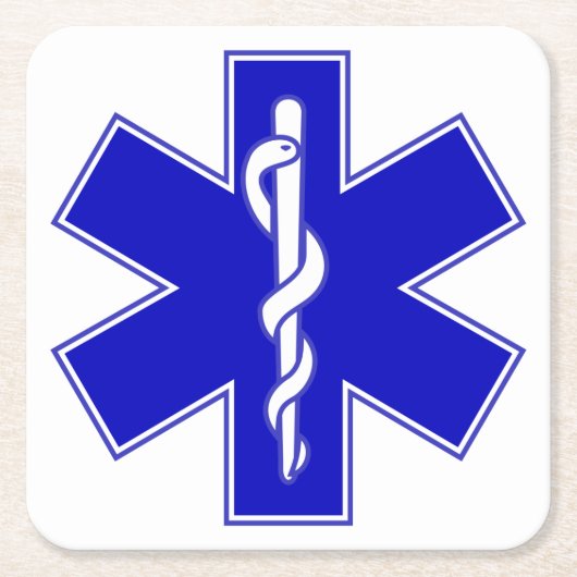 Stern des Lebens (EMT) Rechteckiger Pappuntersetzer (Vorderseite)