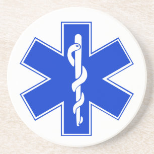 Stern des Lebens / EMT-Symbol Getränkeuntersetzer