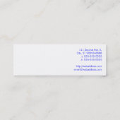 Stern des Lebens Mini Visitenkarte (Rückseite)