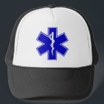 Stern des Lebens Truckerkappe<br><div class="desc">Der Stern des Lebens ist ein Symbol, das die sechs Hauptaufgaben darstellt, die von EMS-Personal durchgeführt werden: Früherkennung, früher Bericht, frühe Antwort, auf Szenen-Sorgfalt, Sorgfalt bei dem Transport und Übertragung auf endgültige Sorgfalt. Ritt von Asclepius, ist ein altes Symbol, das mit dem griechischen Gott Asclepius verbunden ist (ein Praktiker von...</div>