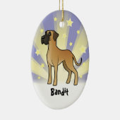 Stern-Deutsche Dogge Keramik Ornament (Rechts)