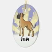 Stern-Deutsche Dogge Keramik Ornament (Links)