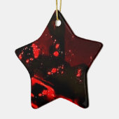 Stern dunkles abstraktes Ornament aus recyceltem K (Links)