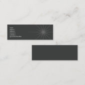 Stern - dünn mini visitenkarte (Vorne/Hinten)