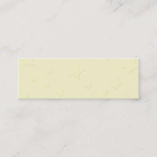 Stern-dünne Visitenkarte Telefonnummerkarte (Vorderseite)