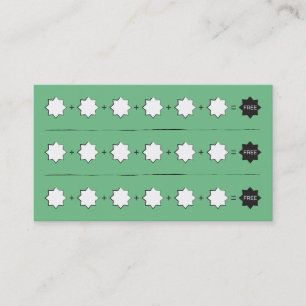 Stern-Durchschlags-Briefmarken-Loyalitäts-Karte Treuekarte