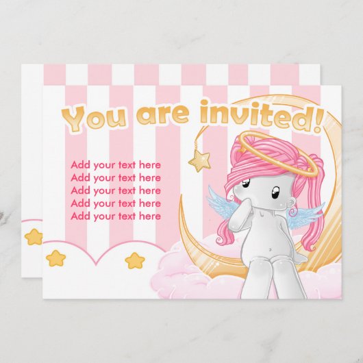 Stern Einladung (Vorne/Hinten)