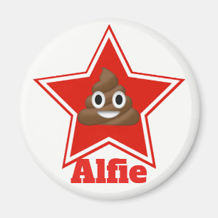 Stern Emoji Poo Personnalised Magnet