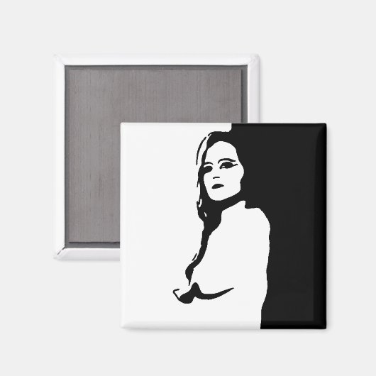 Stern Face Magnet (Vorderseite/Rückseite)