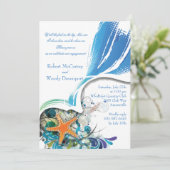 Stern-Fisch-Einladung Einladung (Stehend Vorderseite)