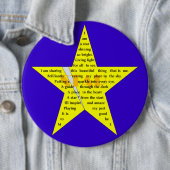 Stern-Form-Gedicht-Abzeichen Button (Beispiel)