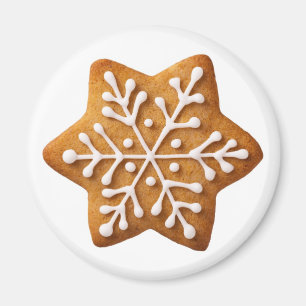 Stern-Form-Weihnachtslebkuchen Magnet