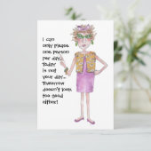 Stern-Frau warnt andere, dass sie schwer zufrieden (Stehend Vorderseite)