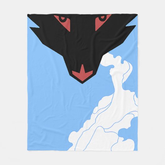 Stern-Freunde Vape Wolfdecke Fleecedecke (Vorderseite)