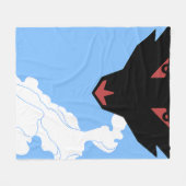 Stern-Freunde Vape Wolfdecke Fleecedecke (Vorderseite (Horizontal))