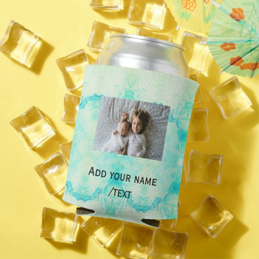 Stern funkelnde Glitzer fügen Foto-Sondertext Dosenkühler (In Situ Sommer)