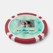 Stern funkelnde Glitzer fügen Foto-Sondertext Pokerchips (Einzeln)