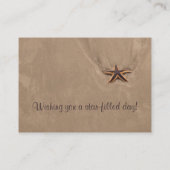 Stern-gefüllte TagesVisitenkarte-Schablone Visitenkarte (Rückseite)