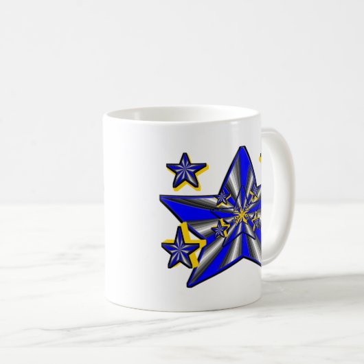 Stern-Genese (Supernova-künstlerische Konzeption) Kaffeetasse (VorderseiteRechts)