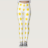 Stern Gold Gelb Leggings (Vorderseite)